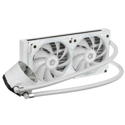Водяное охлаждение Id-cooling FROSTFLOW-240-XT-SNOW, белый/белая подсветка — фото 11