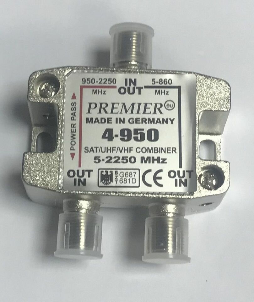 Диплексер SAT-TV Premier 4-950 combiner сумматор
