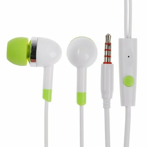 Наушники Blast BAH-255 Mobile вакуумные микрофон управление 32 Ом 35 мм 12м белые комплект из 8 шт 245600₽