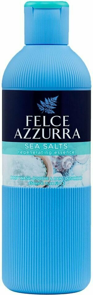Гель для ванны и душа Felce Azzurra Аромат восстанавливающий силы Морская соль 650мл х 3шт