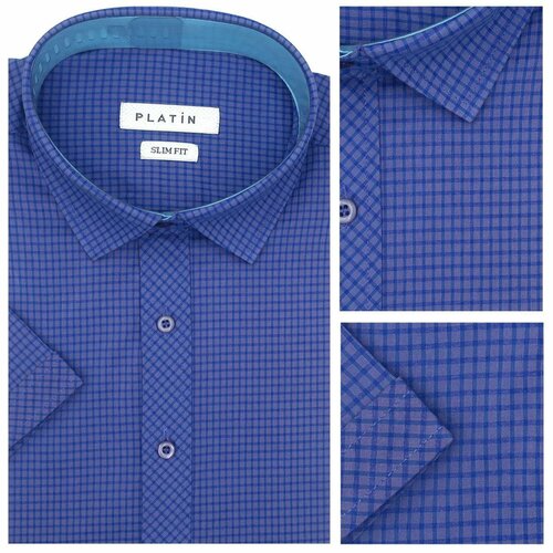 Рубашка PLATIN, размер M, голубой