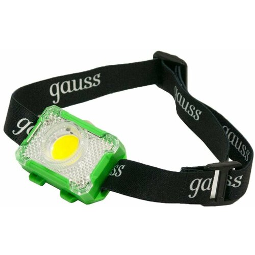 фонарь ручной gauss gfl203 3w 150lm li ion 1200mah led х3шт Фонарь налобный Gauss GFL305 3W 150lm 3xAAA LED х3шт