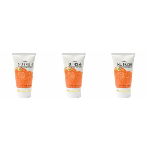 Маска-плёнка для лица Mistine, Nu Fresh with Orange Peel Extract Peel off Mask, от угрей, прыщей и пигментации, 50 г, 3 уп