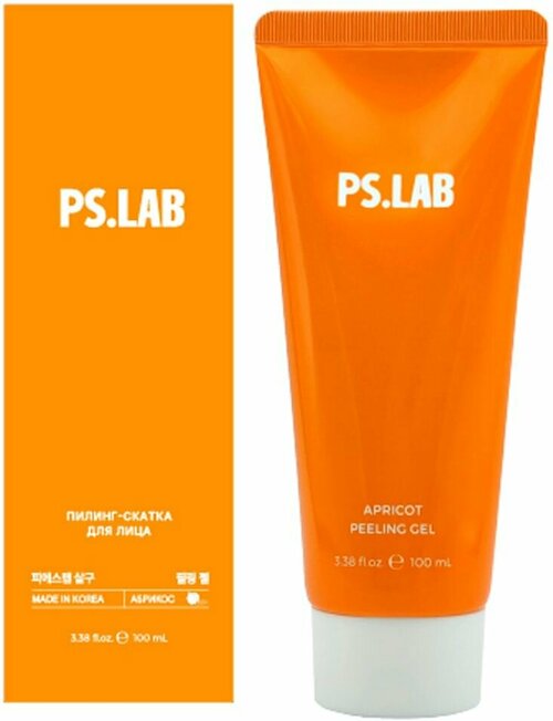 Пилинг-скатка для лица Prettyskin PS.LAB Apricot с натуральным экстрактом абрикоса 100мл х2шт