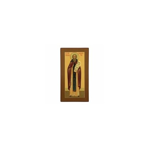 Икона 13х25 Тихон Калужский, письмо, темпера, золочение #110745