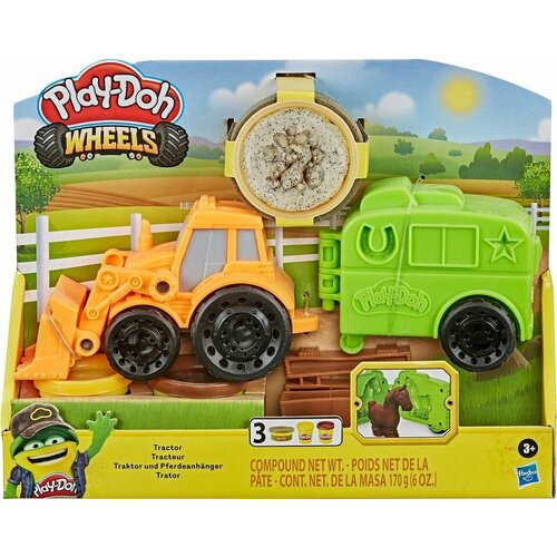 Набор игровой Play-Doh Масса для лепки Фермерский трактор х2шт