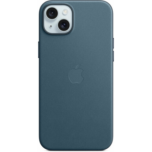 Чехол клип-кейс Apple для Apple iPhone 15 Plus MT4D3FEA with MagSafe Pacific Blue apple iphone 15 pro max finewoven case with magsafe pacific blue mt4y3