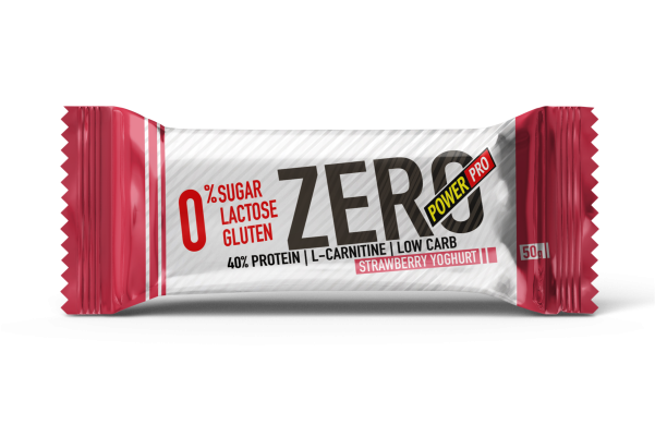 Power Pro Протеиновый батончик 40% ZERO 1 шт 50 гр (Power Pro) Клубничный йогурт