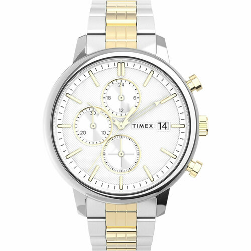 фото Наручные часы timex, серебряный