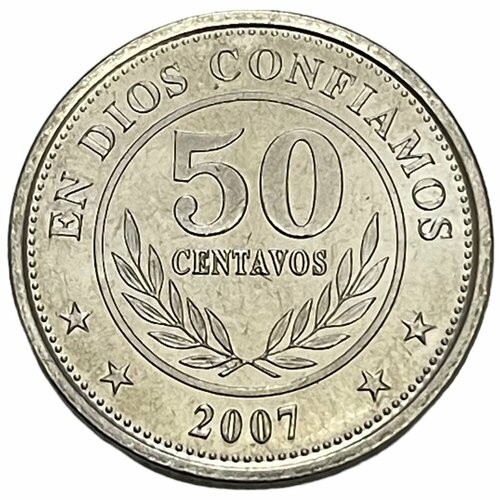 Никарагуа 50 сентаво 2007 г. никарагуа 50 сентаво 2007 г