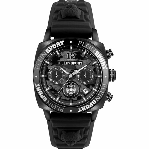 Наручные часы PLEIN SPORT Wildcat Chrono, черный наручные часы plein sport pskba0323 золотой черный