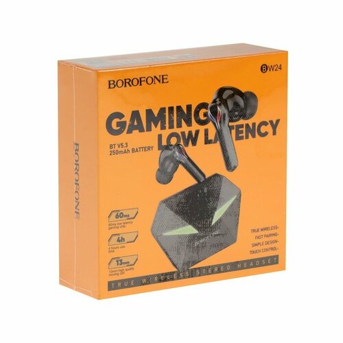 Наушники беспроводные BW24 вакуумные TWS микрофон BT53 30250 мАч чёрные 176400₽