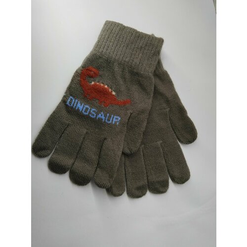 фото Перчатки , размер 5 лет, коричневый теремок