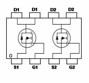 Микросхема QM3202M N-Channel MOSFET 30V 28A PRPAK3X3