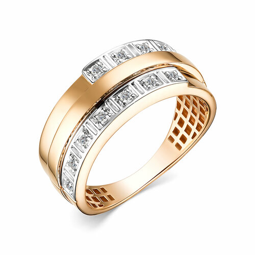 Кольцо Diamant online, золото, 585 проба, бриллиант, размер 20, бесцветный