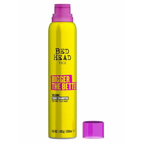 TIGI BIGGER THE BETTER FOAM - Шампунь-мусс для объема 200 мл шампунь мусс для объёма волос tigi bed head bigger the better