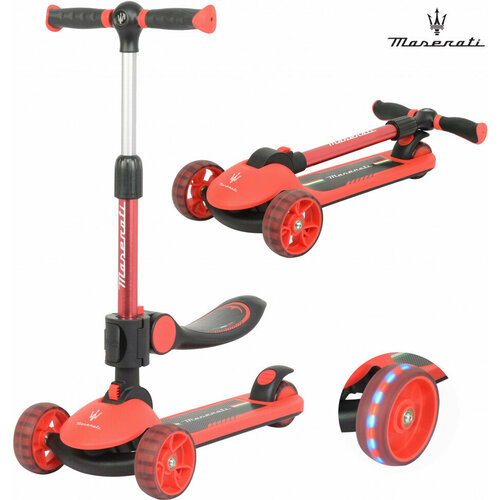 Трехколесный беговел-самокат Maserati с сиденьем - CLB-0140-RED 7302₽
