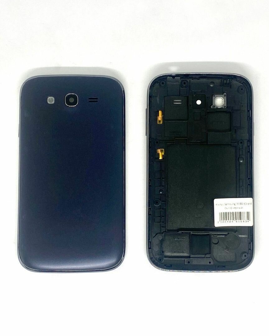 Корпус (крышка + рамка) для Samsung i9082 (Grand Duos) черный