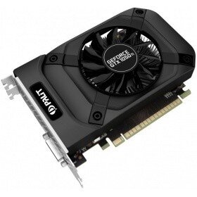 фото Palit Видеокарта Palit PCI-E PA-GTX1050Ti StormX 4G nVidia GeForce GTX 1050TI 4096Mb 128bit GDDR5 1290/7000 DVIx1/HDMIx1/DPx1/HDCP RTL NE5105T018G1-1070F
