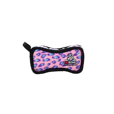Tuffy Супер-прочная игрушка для собак Кость, широкая, розовый леопард, прочность 810 (Jr Bone2 Pink Leopard) T-JR-B2-PL | Jr Bone2 Pink Leopard, 0,1134 кг