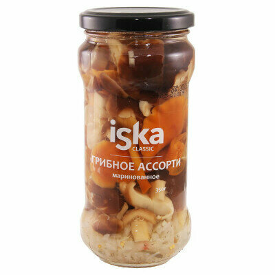 Грибное ассорти Iska маринованное 350г Утконос - фото №4