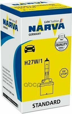 Лампа H27w/1 12V 27W H27w/1 12V 27W Pg13 C1 Narva арт. 48041 3000
