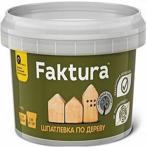 Шпатлевка по Дереву Faktura 0.4кг Сосна Акриловая для Наружных и Внутренних Работ / Фактура.