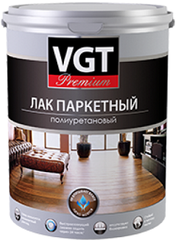 Лак Паркетный Полиуретановый VGT Premium 0.9л Матовый / ВГТ Премиум.