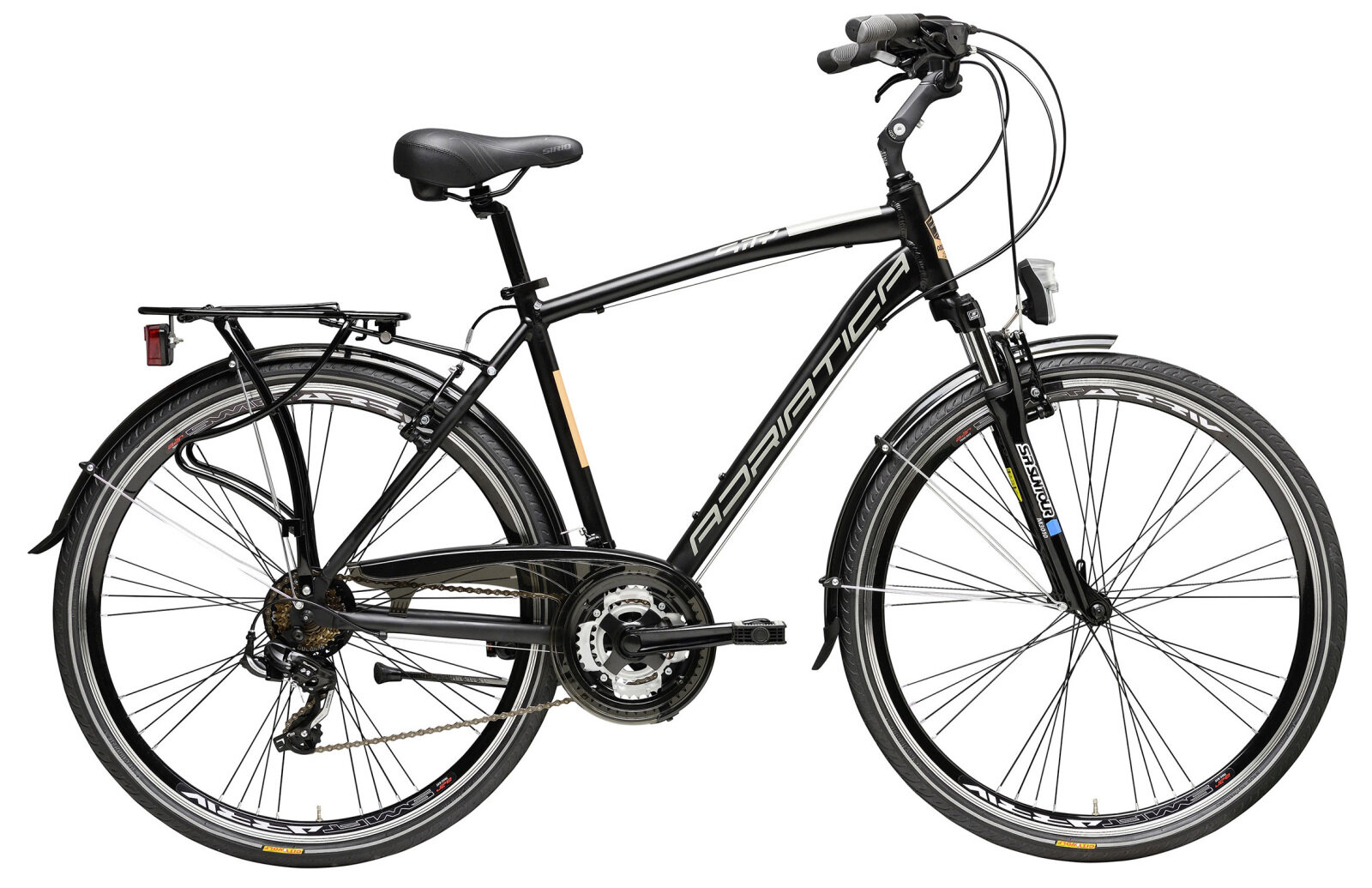 Дорожный велосипед Adriatica Sity 2 Man (2021) 58 см" Черный (187-196 см)