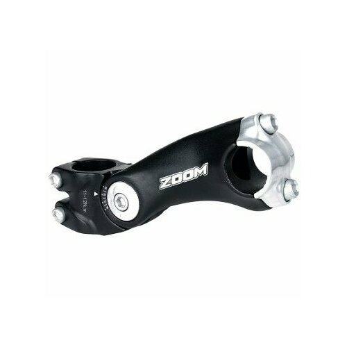 Вынос регулируемый Zoom MTS-C285-5 (1-1/8, 25.4, 90mm, +60°) вынос руля велосипедный 1 1 8 на вилках с 1 штоком алюминиевый 150 мм черный zoom