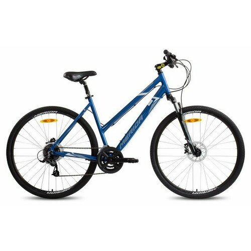 Велосипед Merida Crossway 10 Lady (2022) blue/white gray велосипед merida crossway 10 2022 58 см