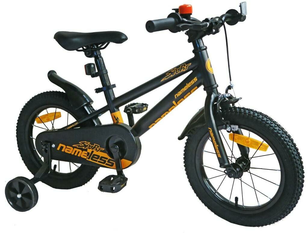 Велосипед 20" Nameless SPORT, черный/оранжевый 2023 в собранном виде