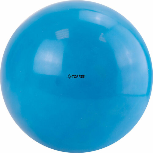 Мяч для художественной гимнастики однотонный TORRES, арт. AG-15-02, диам. 15 см, ПВХ, небесный