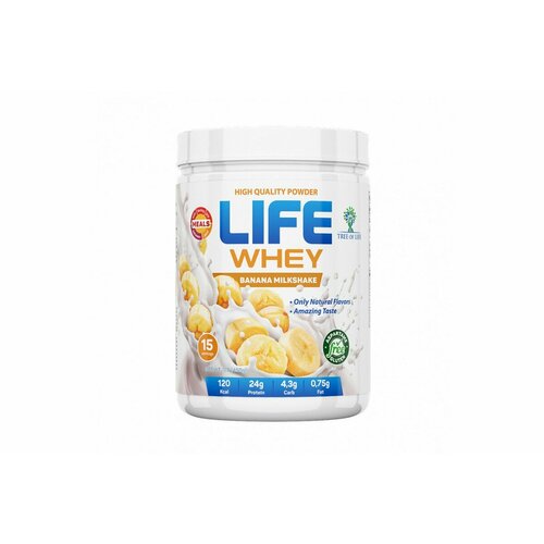 LIFE WHEY 450 gr, 15 порции(й), банан life protein 450 gr 15 порции й вишня