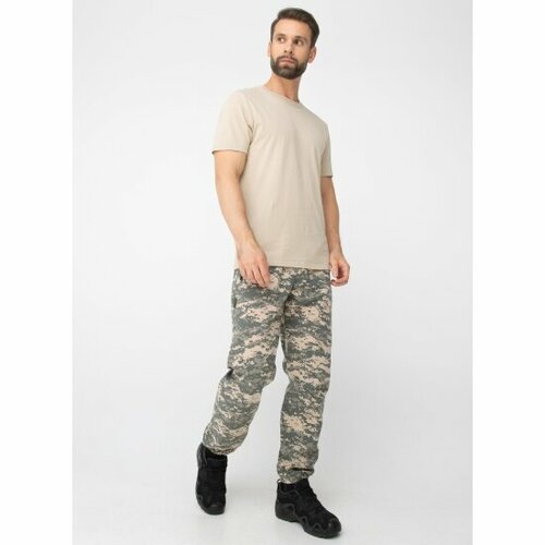 Брюки Huntsman Стрелок цвет 128/2, ткань Смесовая (Сорочка), 52-54/182-188 (светлый пиксель)