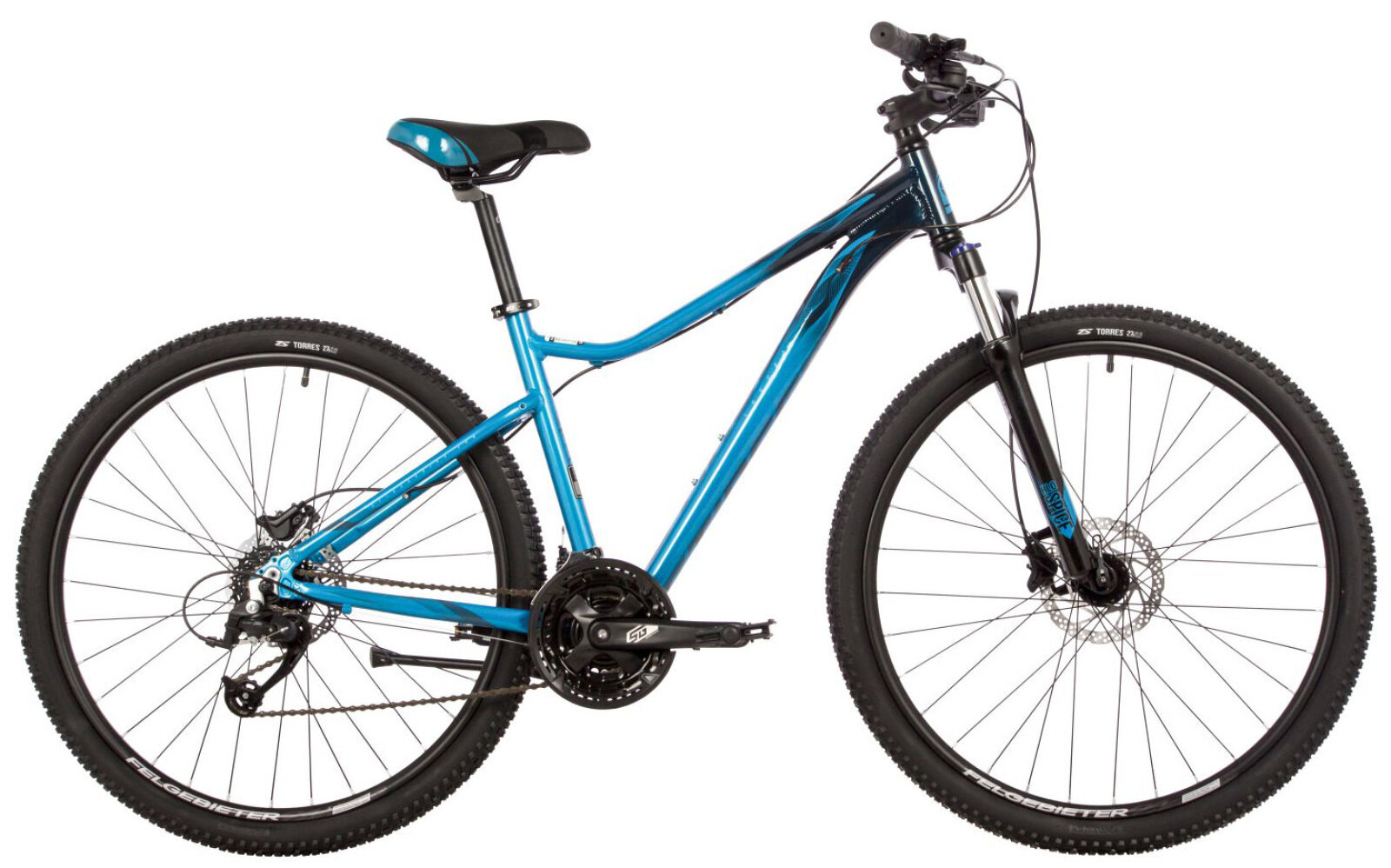 Женский велосипед Stinger Laguna Pro 27.5" (2023) 19" Синий (171-184 см)