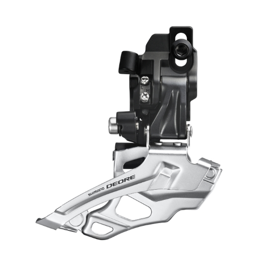 фото Переключатель скоростей передний, универсальная тяга, крепление стандарт direct mount, 2 ск, shimano deore