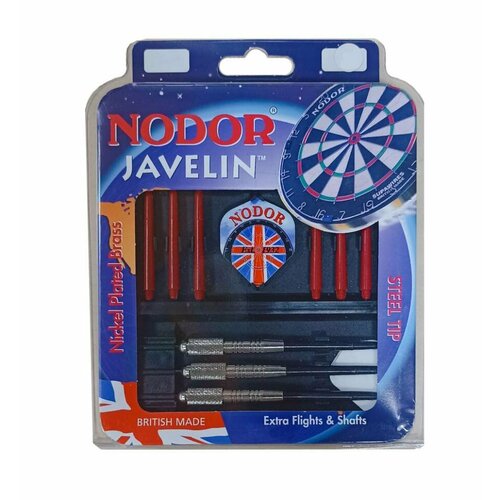 фото Дротики nodor javelin nickel plated brass steeltip 24gr (25 gramm)