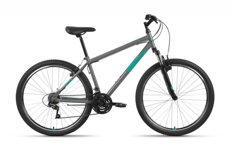 Велосипед 27.5 FORWARD ALTAIR MTB HT 1.0 (21-ск.) 2022 (рама 17) темный/серый/мятный