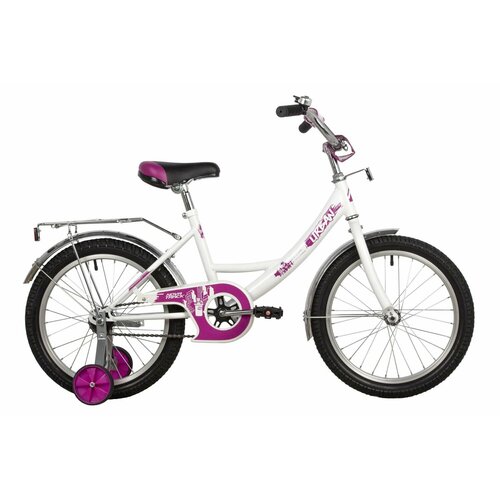 Велосипед NOVATRACK URBAN 18 2022 Велосипед NOVATRACK 18 URBAN белый защита А-тип тормоз нож крылья и багажник хром 724000₽