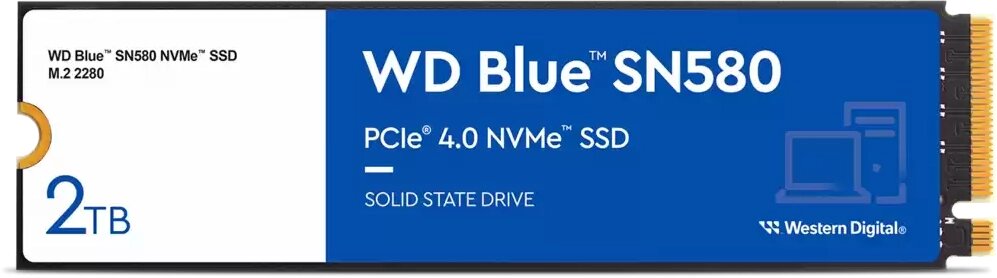 Накопитель SSD 2Tb WD Blue SN580 (WDS200T3B0E)