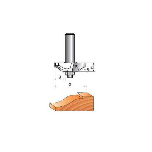 Фреза Globus 2104 R6 кромочная калевочная