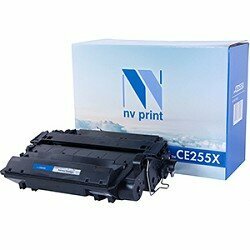 NV Print Расходные материалы NVPrint CE255X Картридж для принтеров LaserJet P3015, черный, 12500 стр.