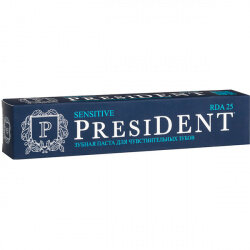 Зубная паста PRESIDENT 75г Sensitive (25 RDA)