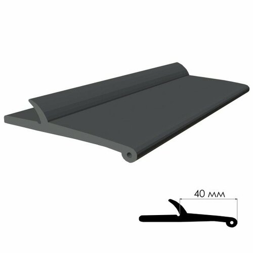 Расширитель колесных арок универсальный 40 мм без крепёжной ленты (ТЭП резина, для автомобиля) на метраж #19790