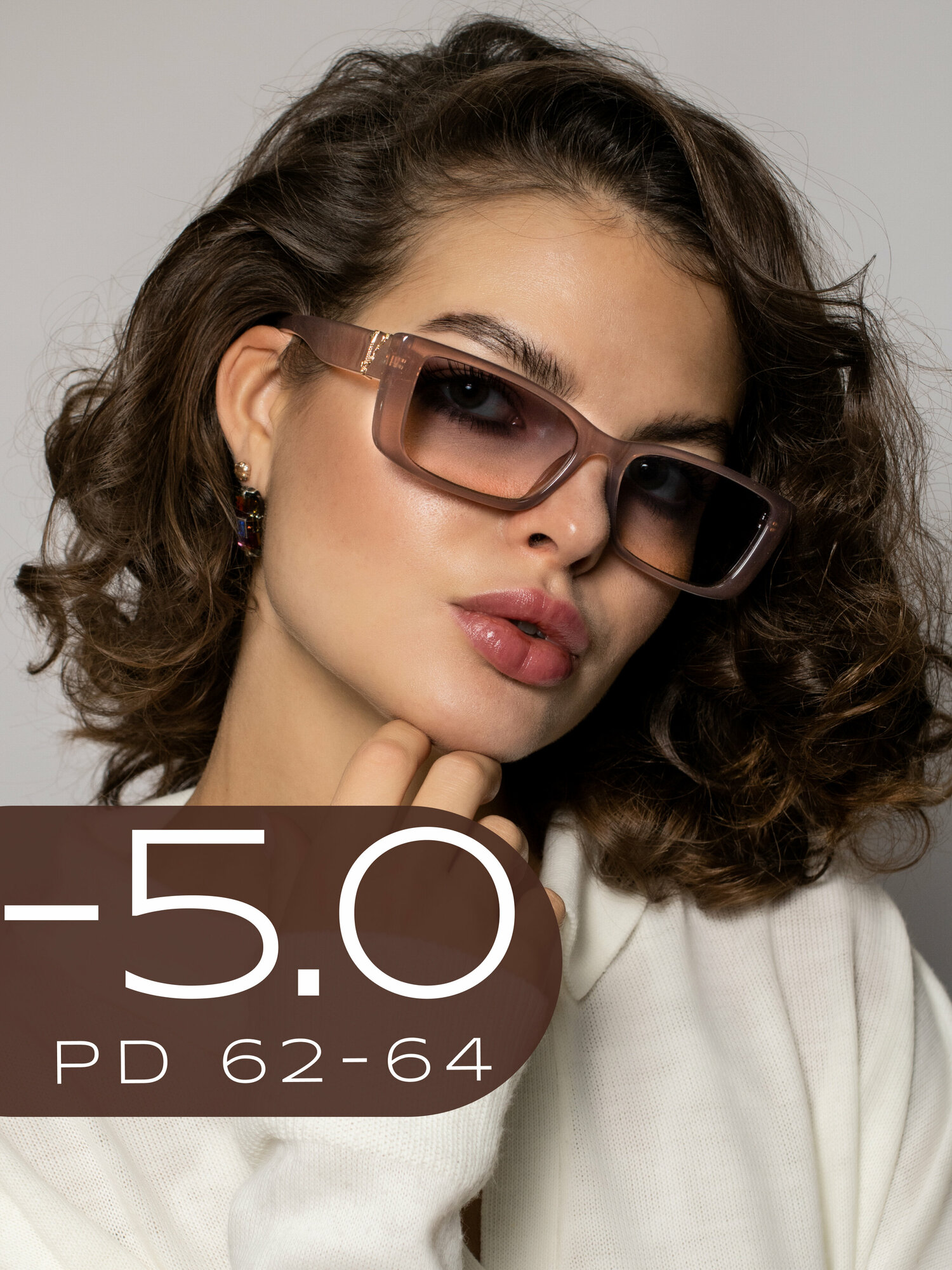 Корригирующие очки для зрения 5  Готовые очки для дали с диоптрией 50