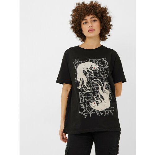 Футболка VOSQ, размер XS, черный