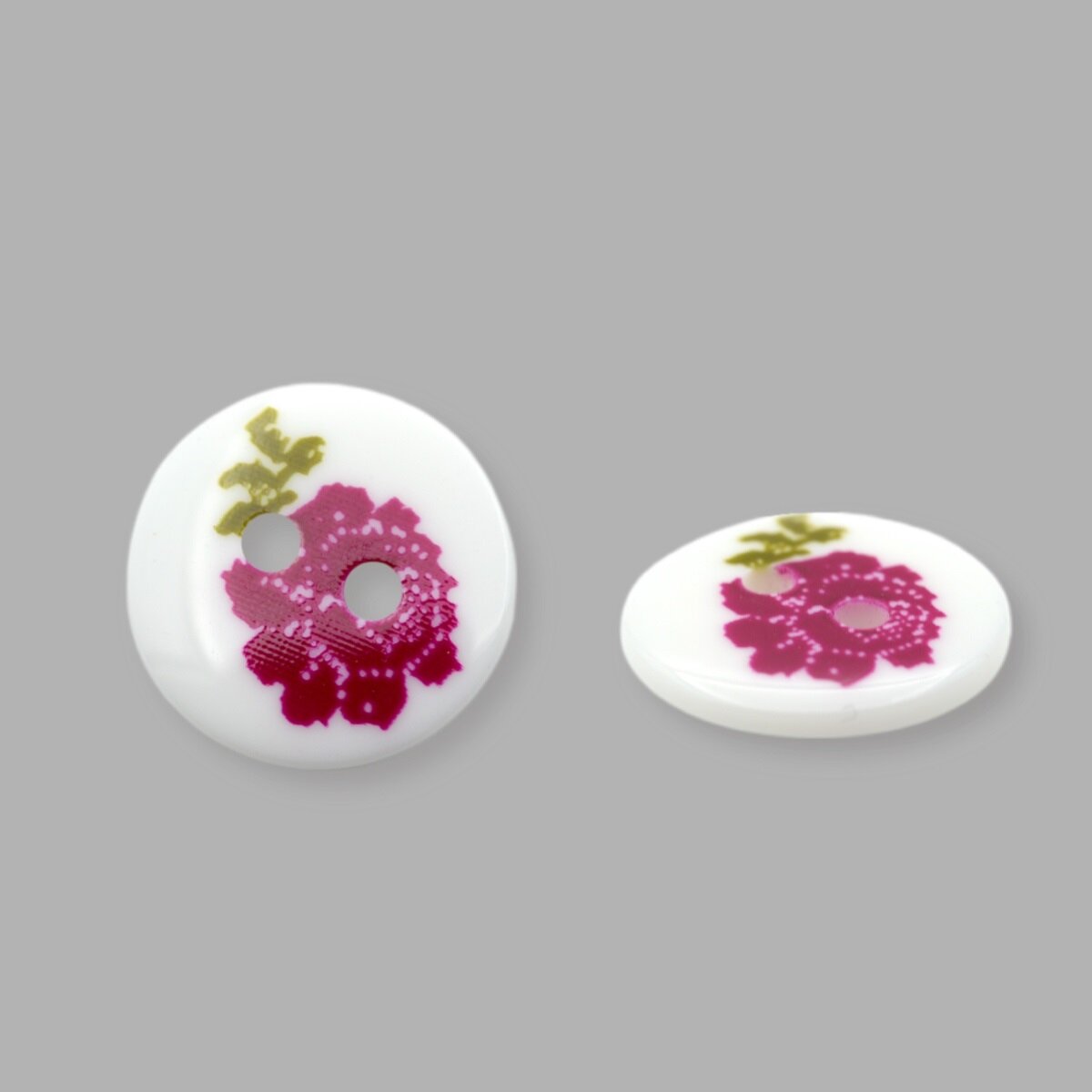 Пуговицы Magic Buttons 'Цветок', 28L (18 мм), 2 прокола, пластик, 12 шт
