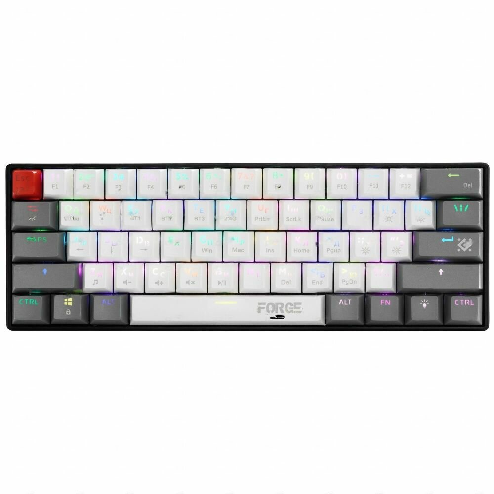 Клавиатура Defender Forge GK-345 (45345), Bluetooth, черный/серый — фото 5