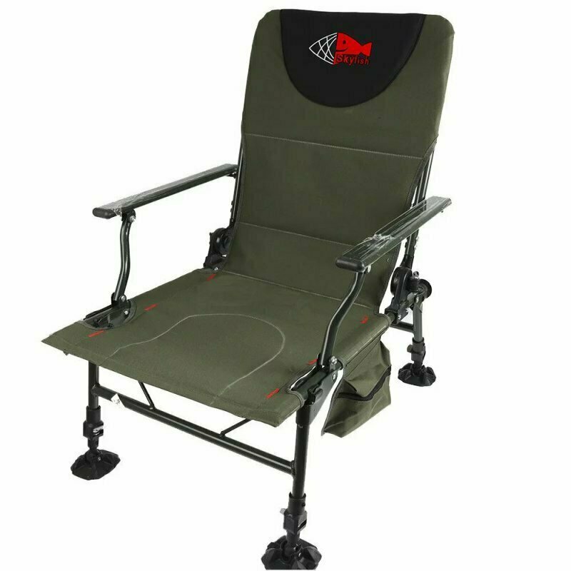 Кресло карповое "SKYFISH" раскладное с откидной спинкой и с подлокотником